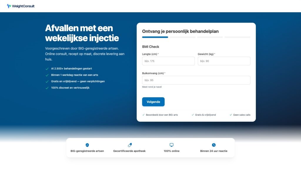 WeightConsult: topical authority en gekwalificeerde leads met SEO en SEA